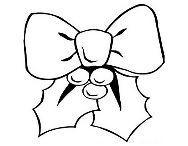 Бантик раскраска для детей