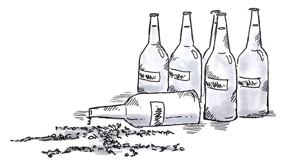 Алкоголь карандашом