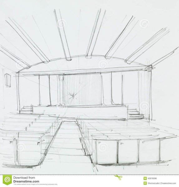 Сцена в перспективе