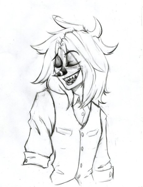 Джефф убийца аниме карандашом