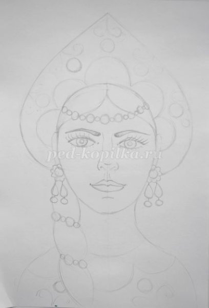 Раскраска три богатыря Настасья