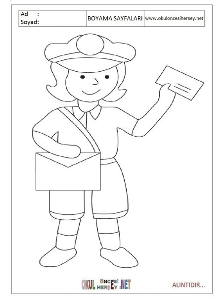 Рисование почтальон