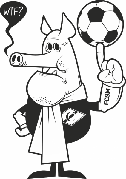 Раскраска Спартак Москва