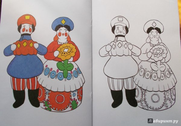 Контур дымковской лошадки