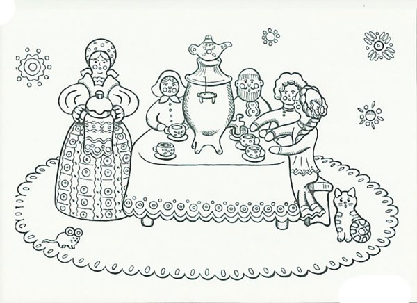 Дымковская игрушка Каргопольская Филимоновская раскраска