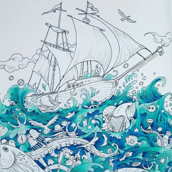 Океан эскиз