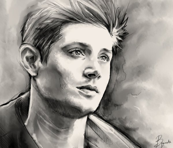 Дин Винчестер рисунок