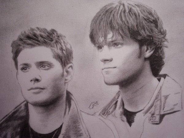 Рисунок Сэма и Дина винчестера