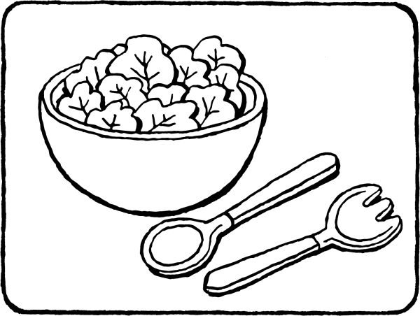 Salad раскраска