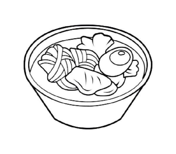 Натюрморт овощи раскраска