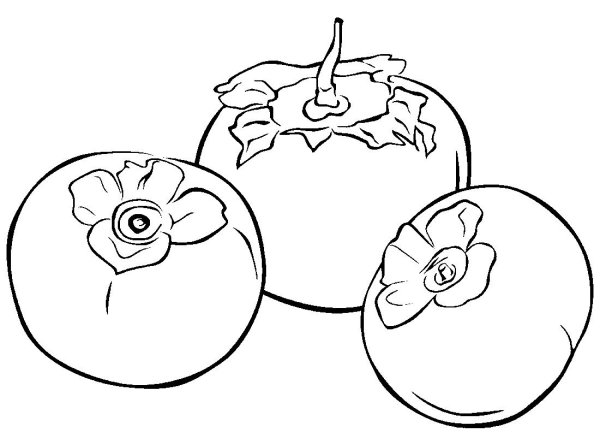 Стилизованная хурма