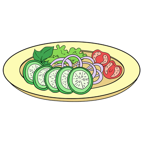 Салат раскраска