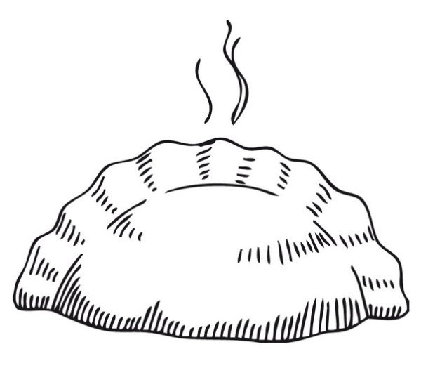 Пельмени раскраска
