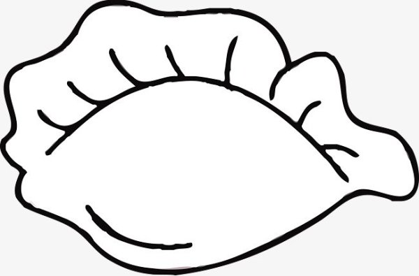 Пельмени раскраска