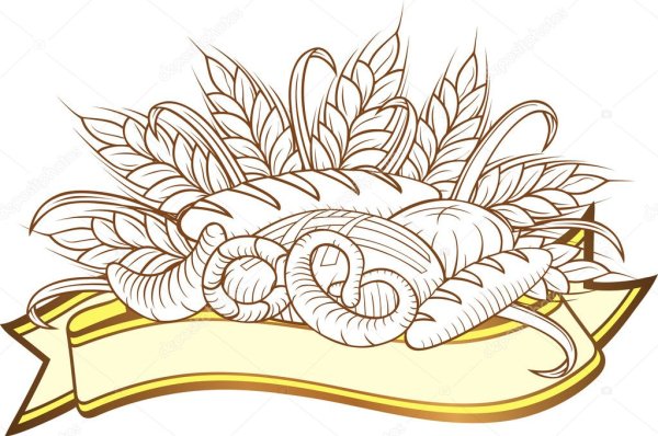 Рисунки хлеба и хлебобулочных изделий