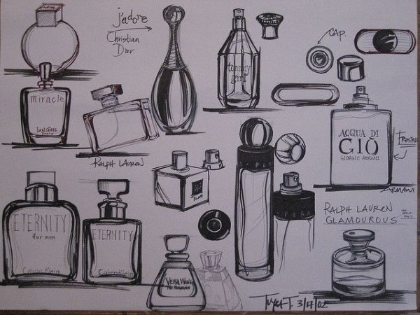 Эскиз упаковки духов