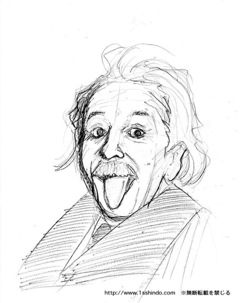 Портрет Эйнштейн Эйнштейн карандашом