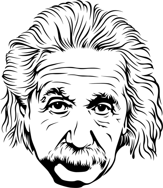 Портрет Эйнштейн Эйнштейн карандашом