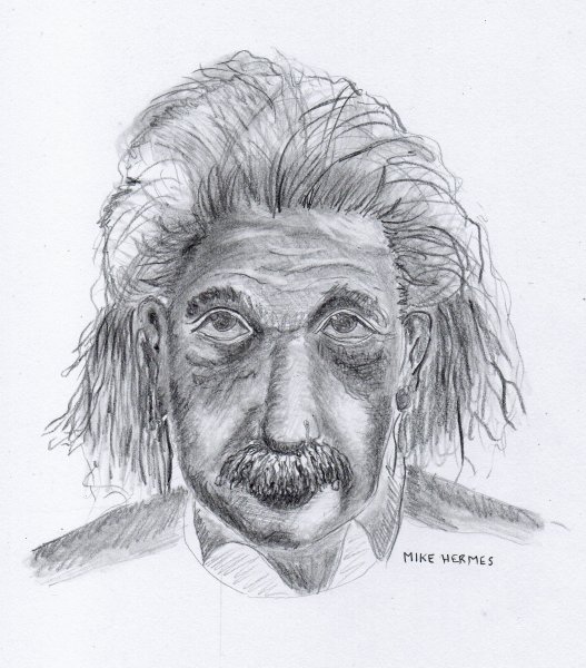 Альберт Эйнштейн мультяшный