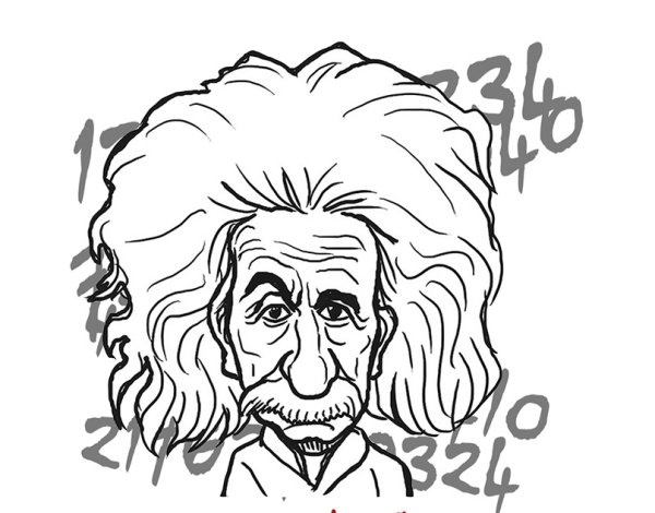 Эйнштейн раскраска для детей