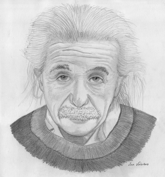 Портрет Эйнштейн Эйнштейн карандашом