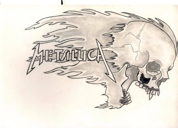 Metallica карандашом