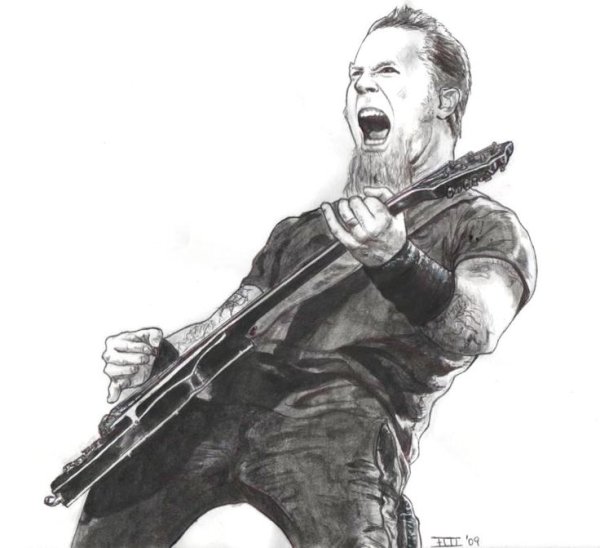 James Hetfield портрет