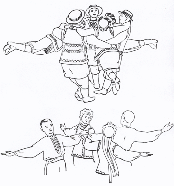 Рисунок на тему хоровод легко