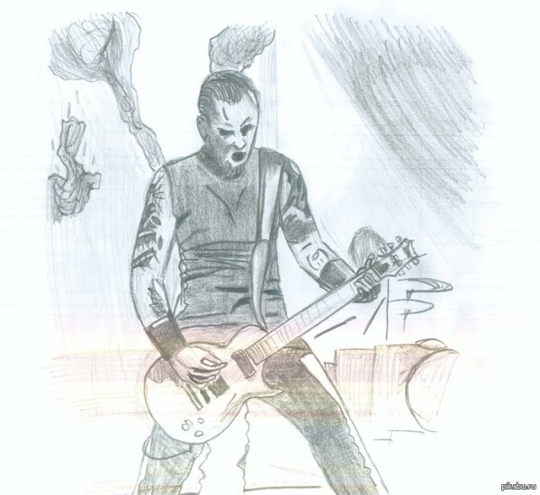 Хетфилд рисунок карандаш