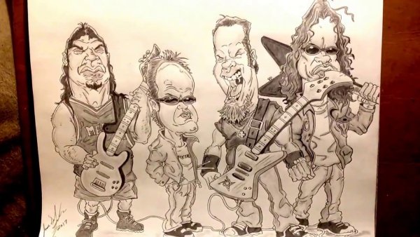 Металлика нарисовать