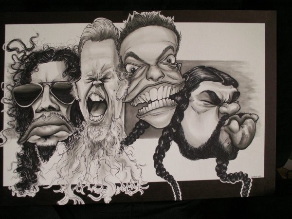 James Hetfield caricature