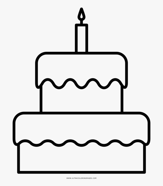 Тортик раскраска для детей