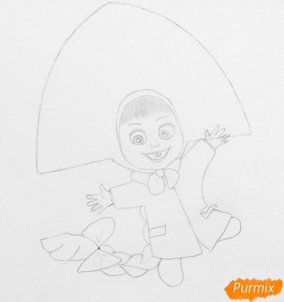 Рисовать Машу и медведь