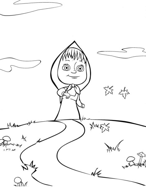 Маша и медведь рисунок