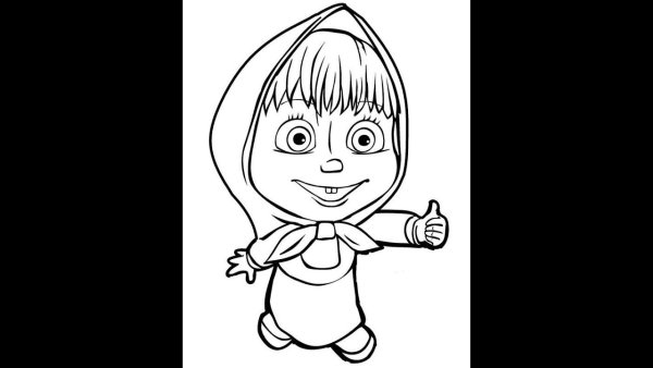 Маша и медведь рисунок