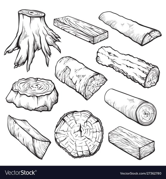 Бревно эскиз