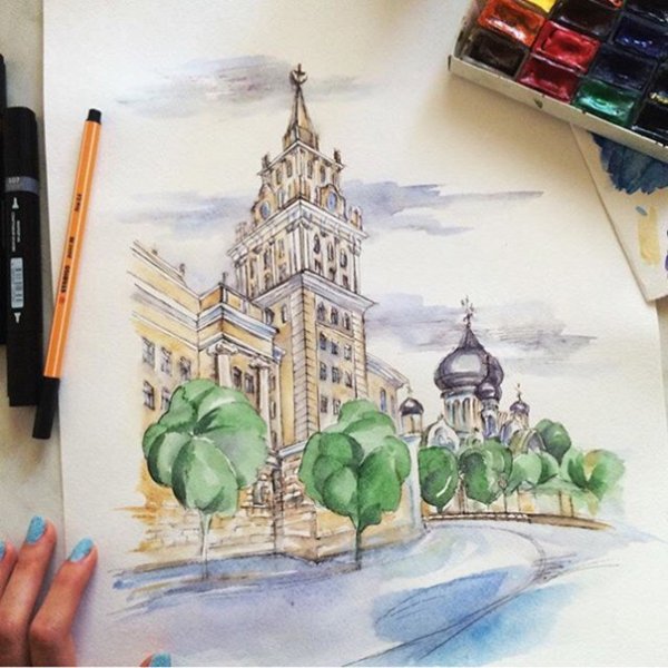 Воронеж рисунок города