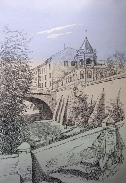 Старый каменный мост Воронеж