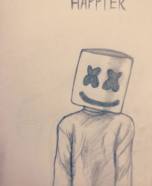 Маршмеллоу арт карандашом