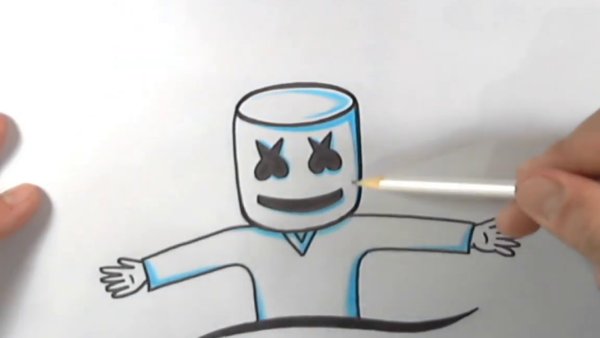 Маршмеллоу певец раскраска