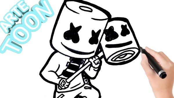 Маршмеллоу певец рисунок