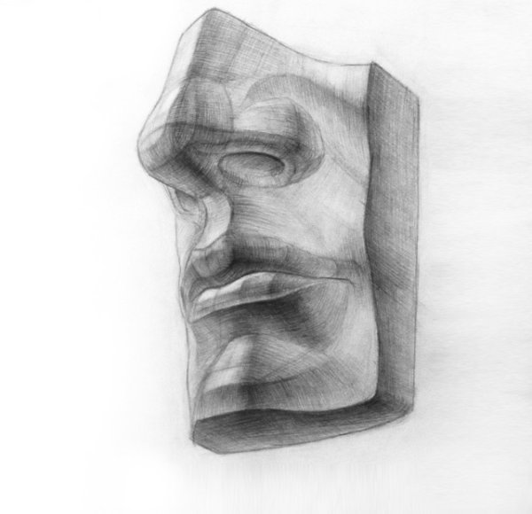 Гипсовые слепки головы Давида