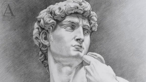 Микеланджело Давид набросок