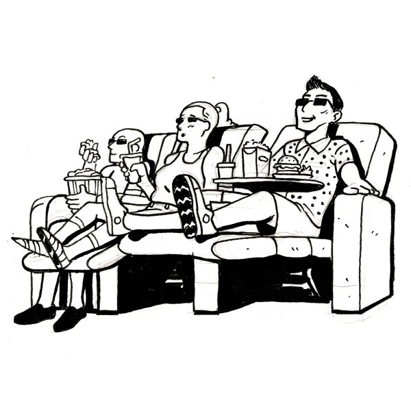 Рисунки на тему кинотеатр