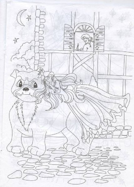 Раскраски к сказке огниво Андерсена