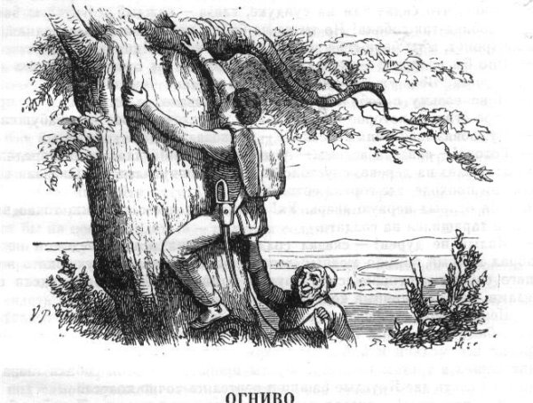 Рисунок к сказке огниво Андерсена