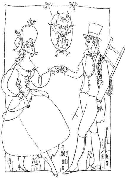 Раскраска огниво Андерсен