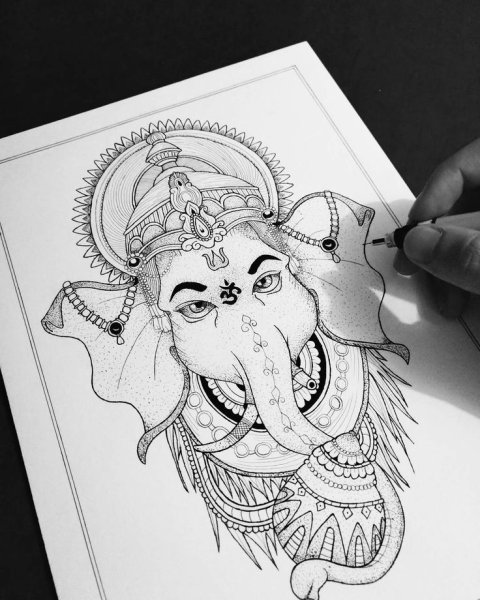 Ганеша эскиз