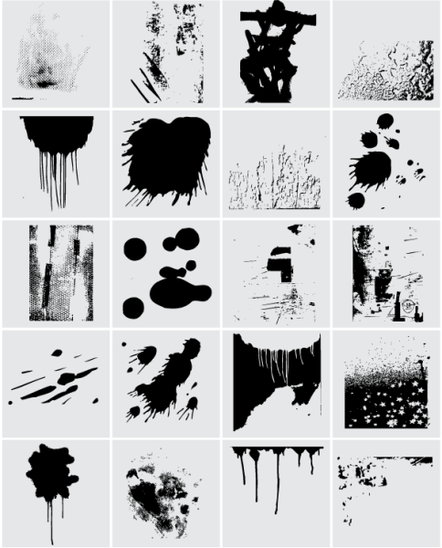 Композиция из линий и пятен