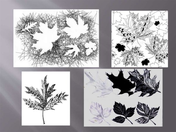 Композиция из линий и пятен